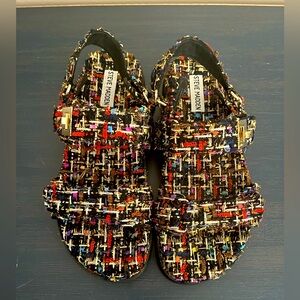 Steve Madden Colorful Tweed Women's Sandals 9M